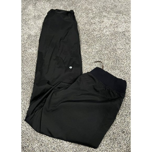 lululemon lined track pants black size 6 - Picture 1 of 5